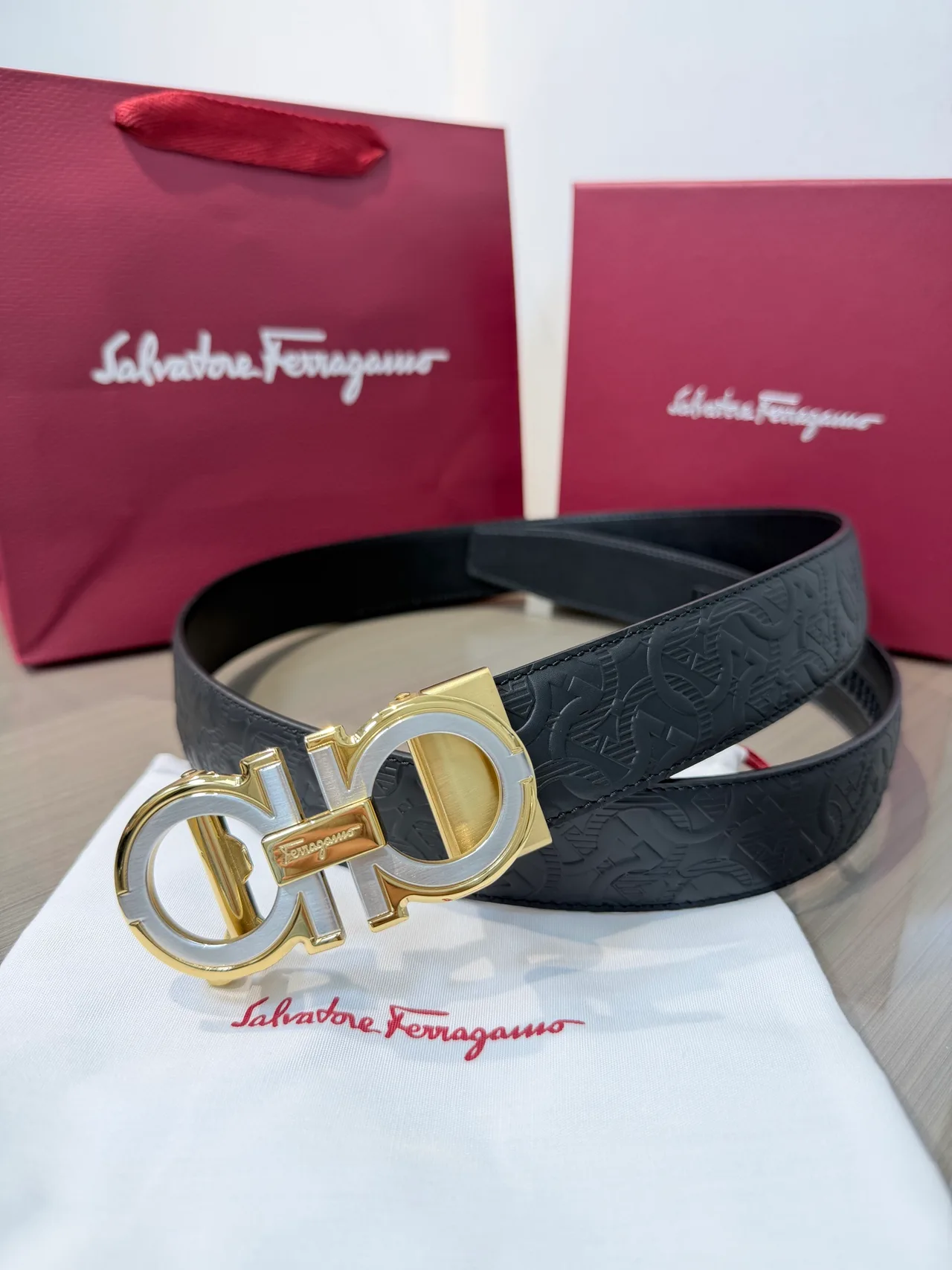 Ferragamo Belt in Black · view 3