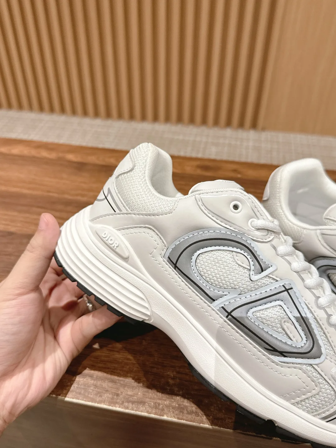 Dior Smooth Sneakers in White · view 8