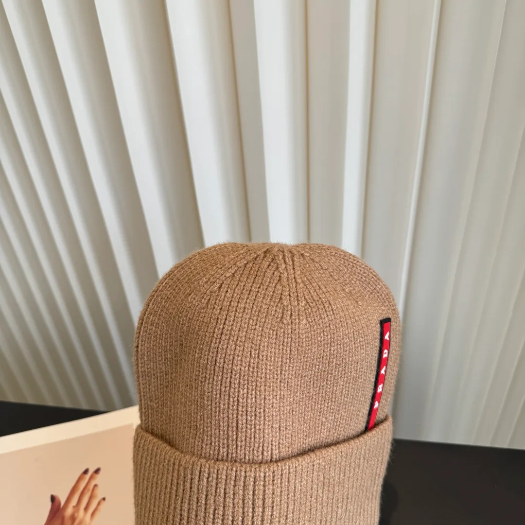 Prada Beanie in Tan · view 7