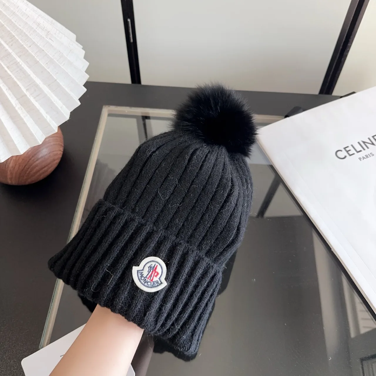 Moncler Beanie in Black · view 3