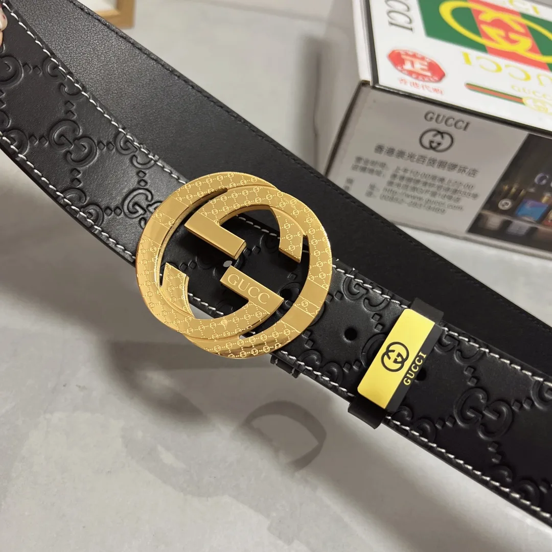Gucci Cowhide Belt in Black · view 6