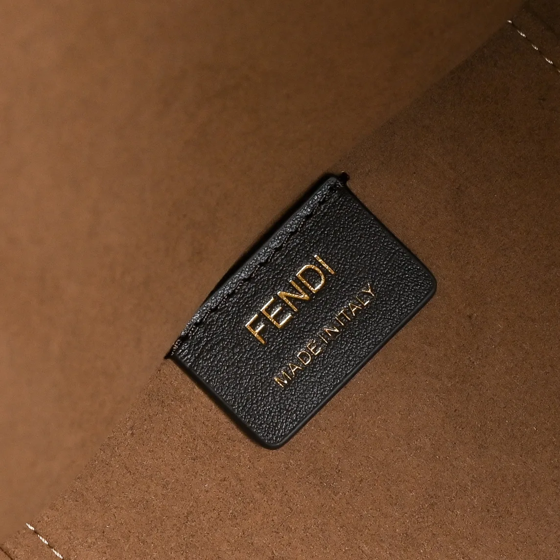 Fendi FF Monogram Logo-Letter Top-Handle Tote in Brown · view 8