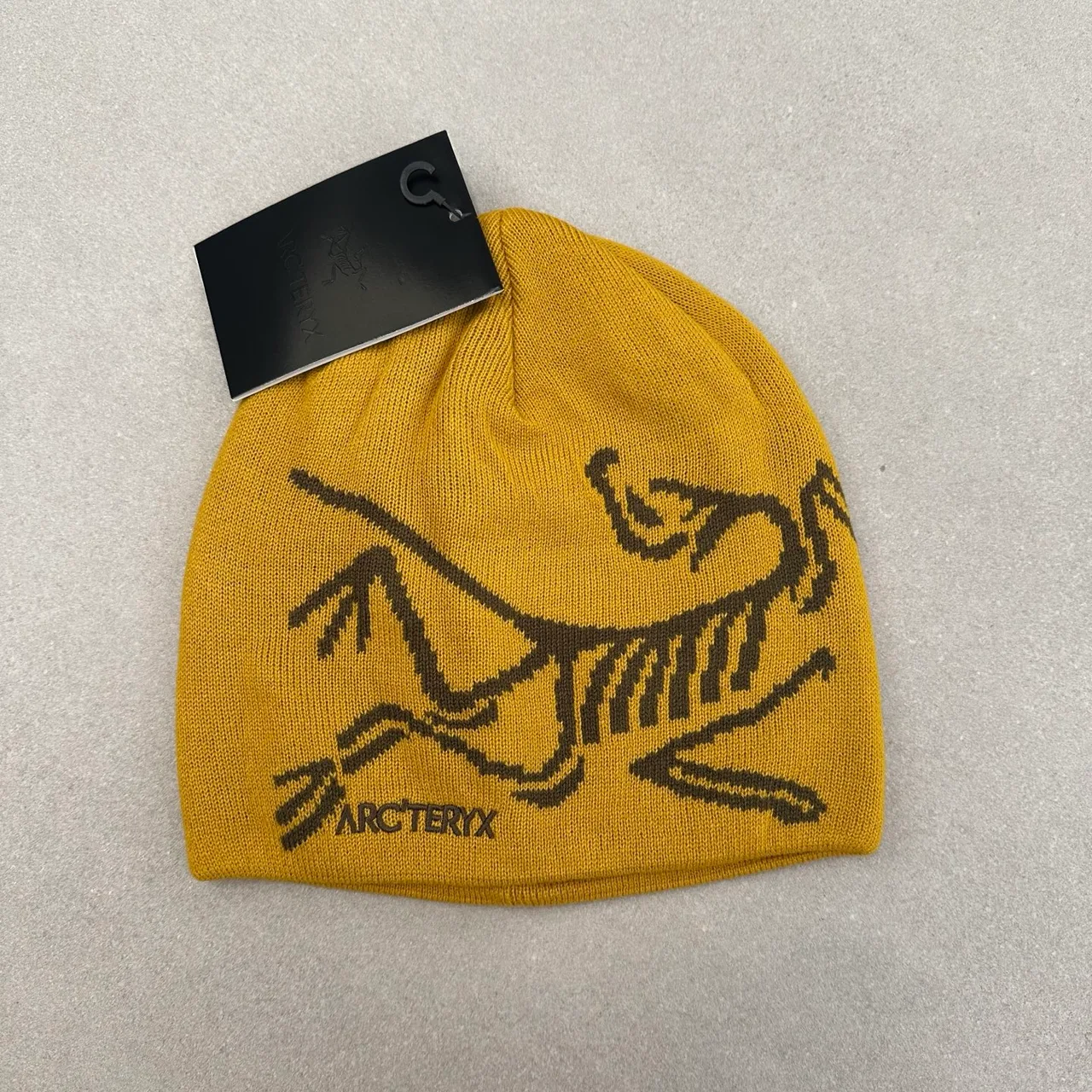 Arc'teryx Bird Motif Beanie in Brown & Blue & Black & Pink & Yellow & Grey & Orange & Purple · view 4