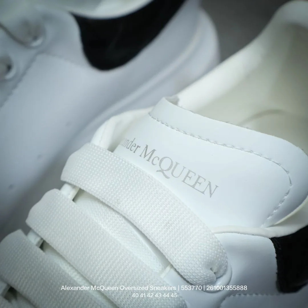 Alexander McQueen Lambskin Sneakers in White · view 8