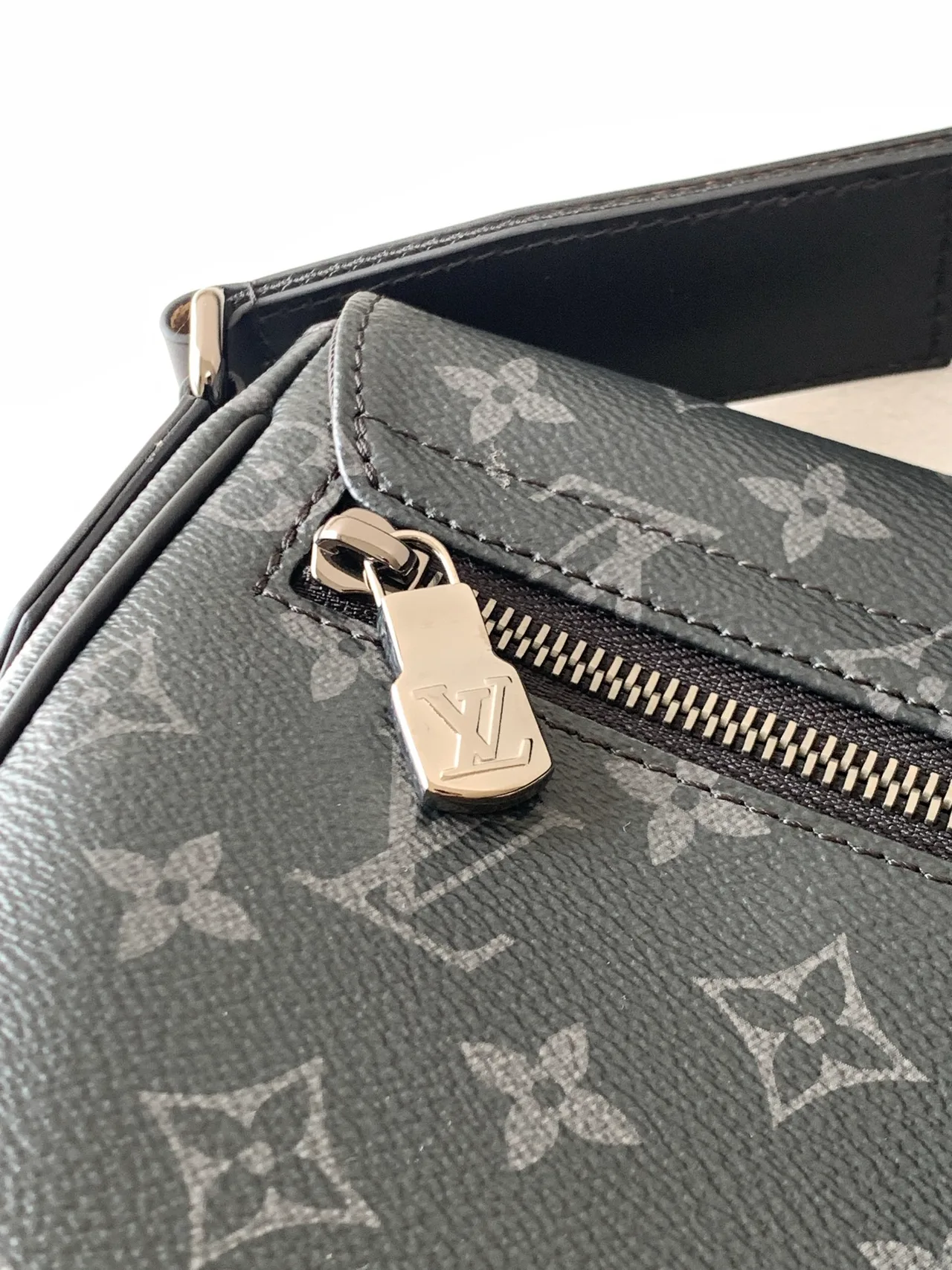 Louis Vuitton Leather Monogram Crossbody Bag in Grey · view 6