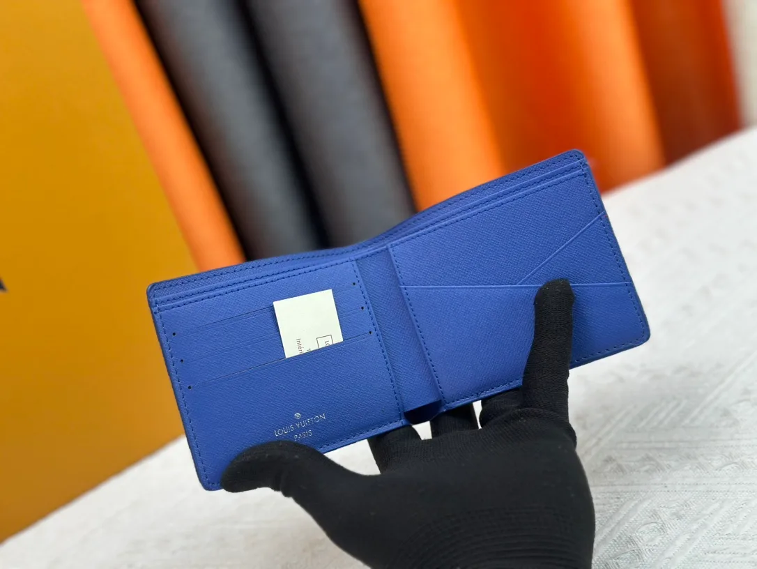 Louis Vuitton Canvas Wallet in Blue · view 7