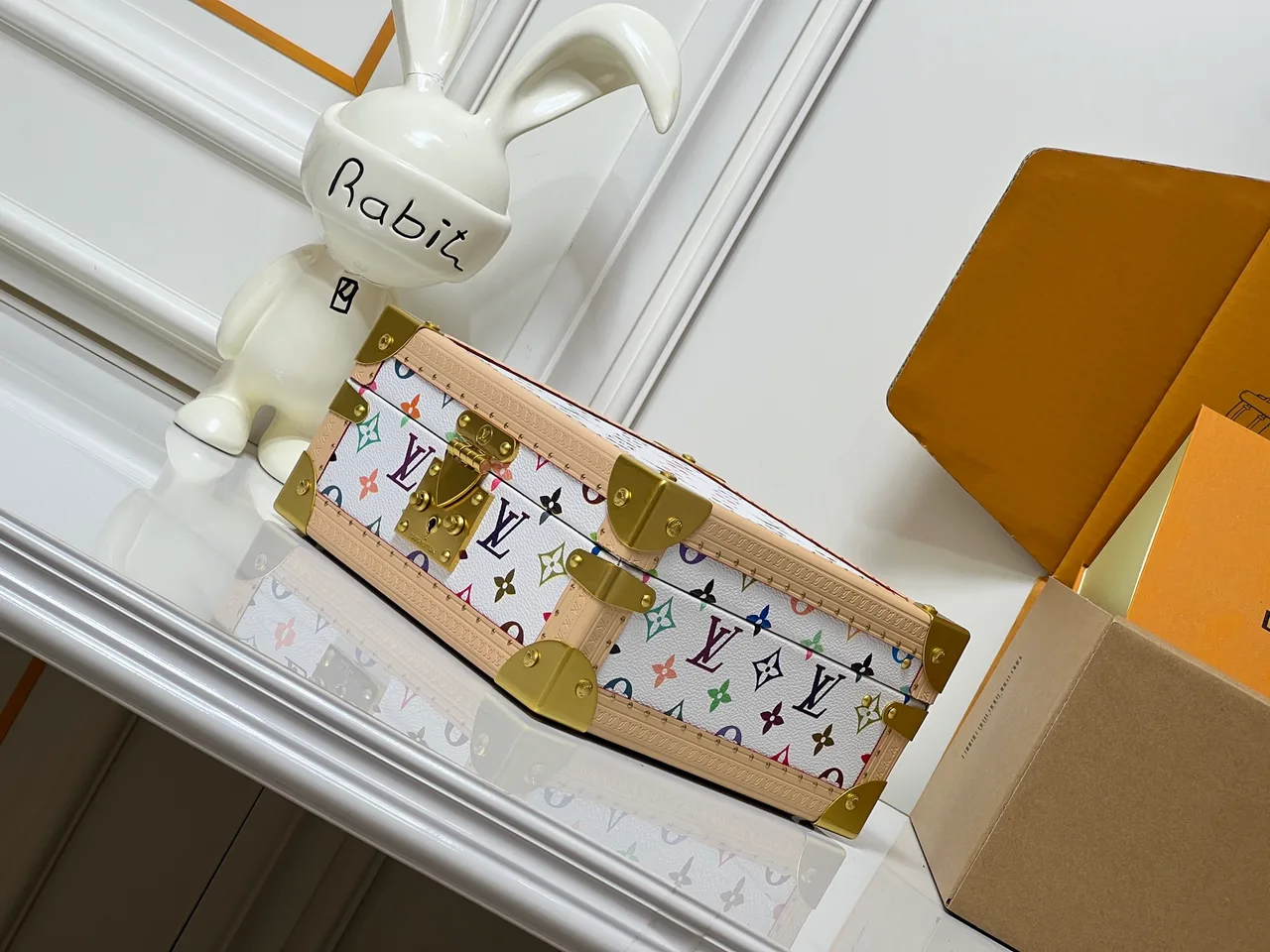 Louis Vuitton Canvas Jewelry Case in White · view 3