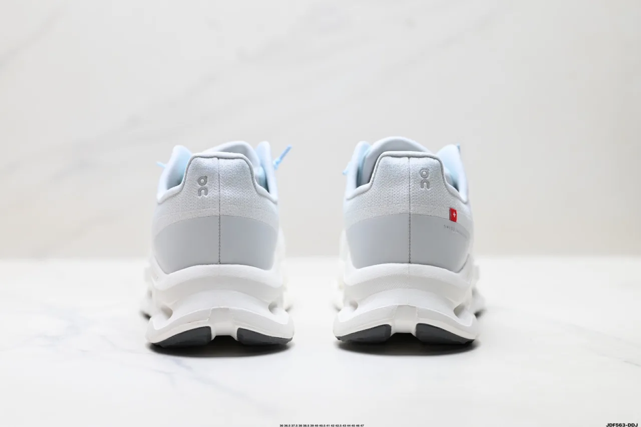 On Mesh-Upper Low-Top Sneakers in White · view 4
