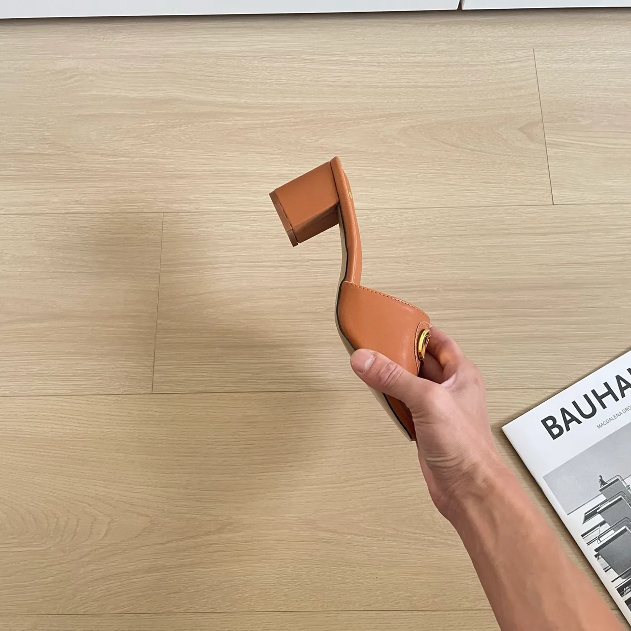 Valentino Sheepskin Mules in Brown · view 8