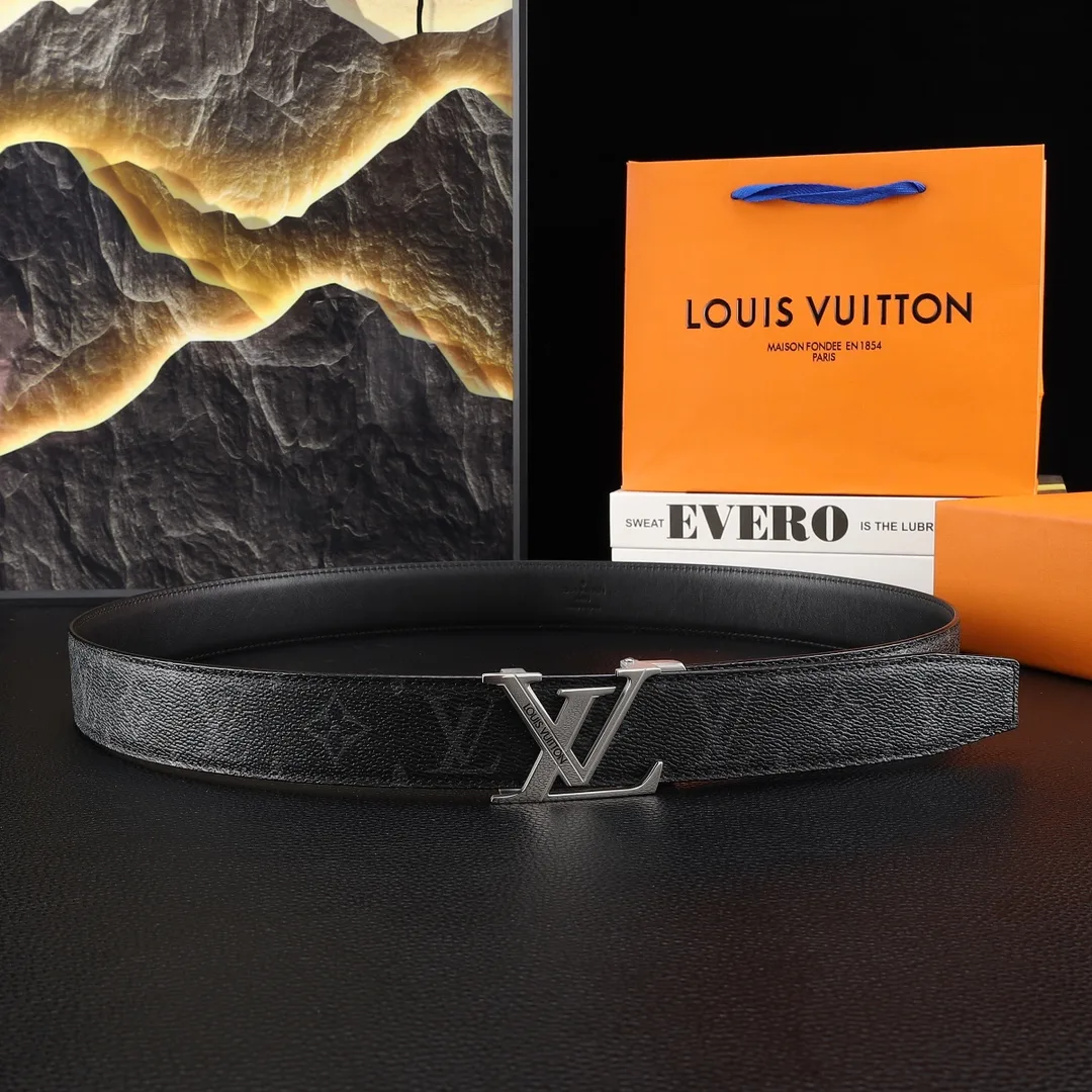 Louis Vuitton Belt in Brown & Black · view 4