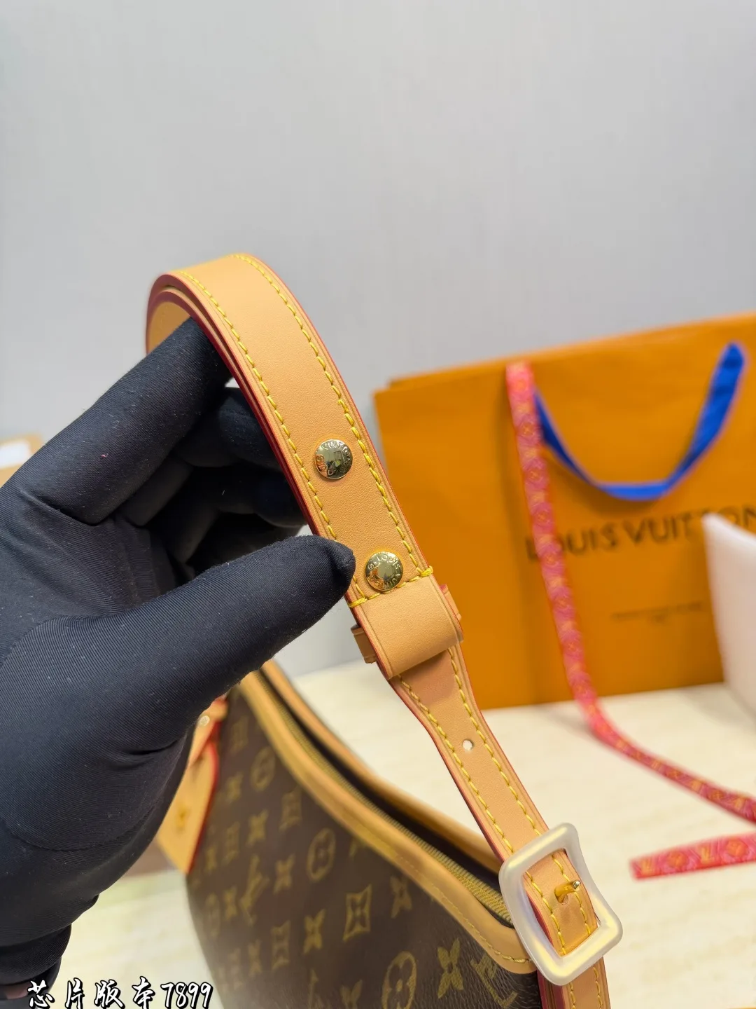 Louis Vuitton Cowhide Canvas Carryall Shoulder Bag in Brown · view 8