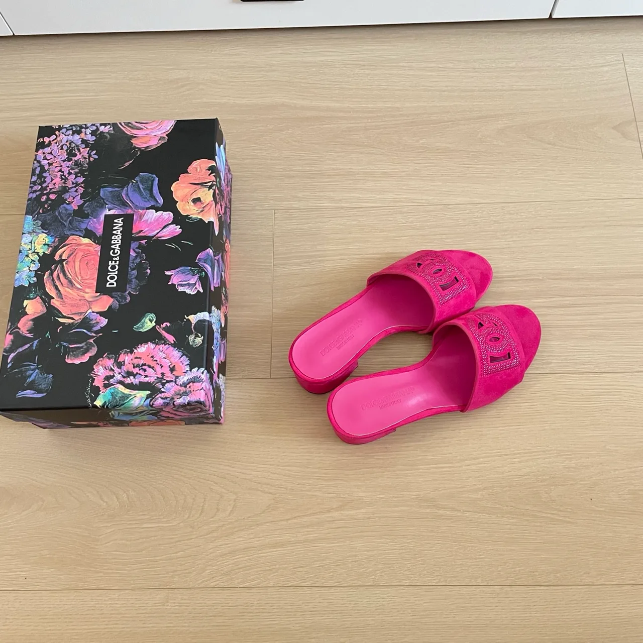 Dolce & Gabbana Sheepskin Mules in Pink · view 5