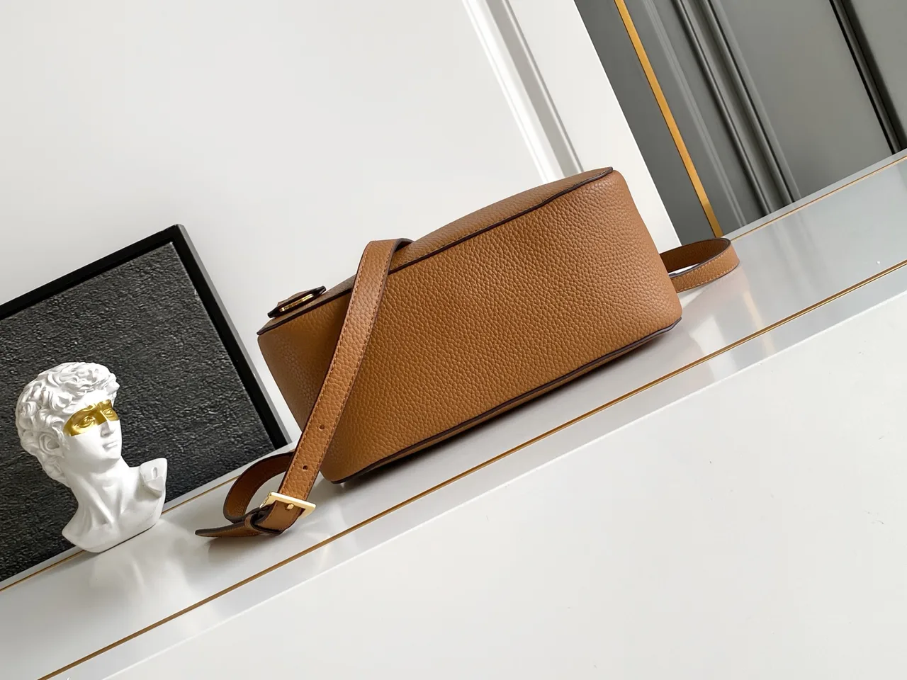 Prada Calfskin Hobo Bag in Brown · view 4