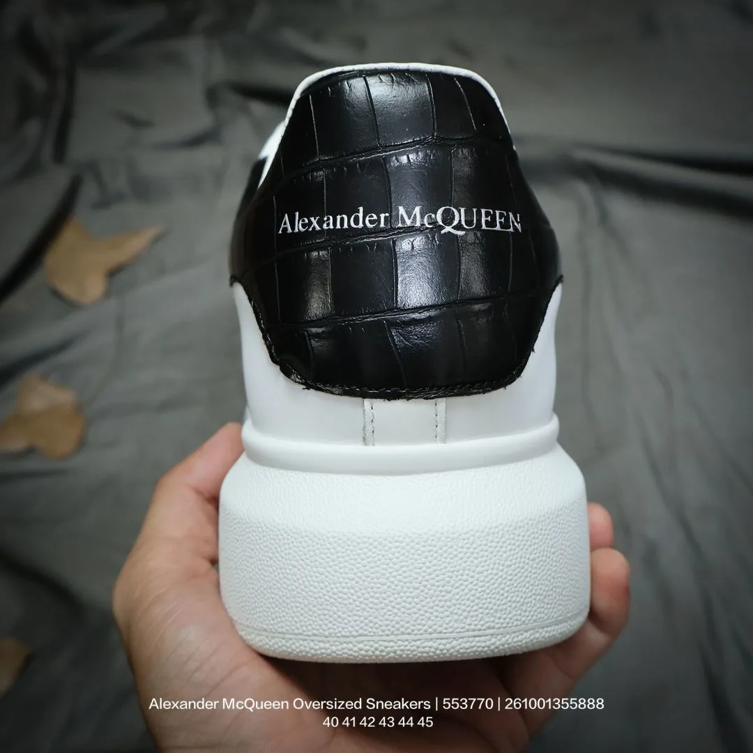 Alexander McQueen Lambskin Sneakers in White · view 5