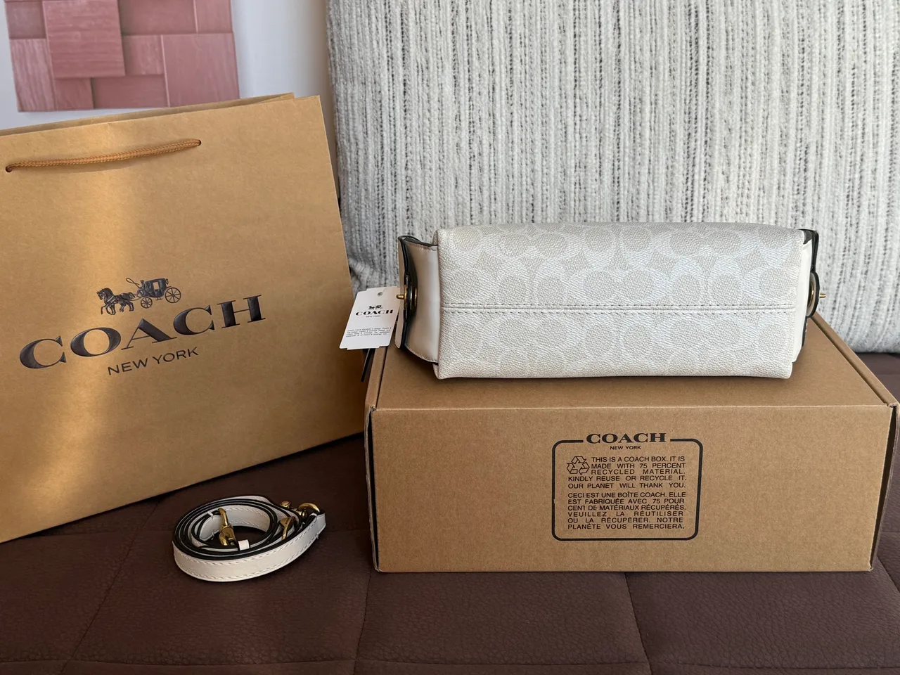 Coach Hobo Bag in White · view 4