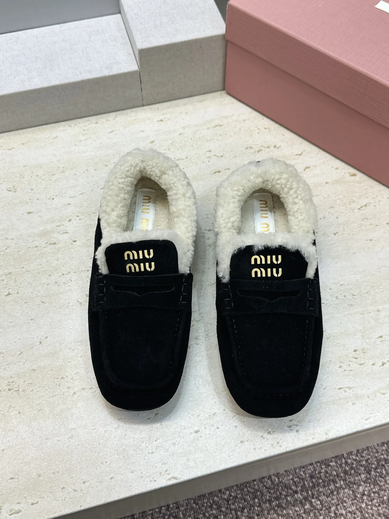 Miu Miu Slippers in Black · view 2