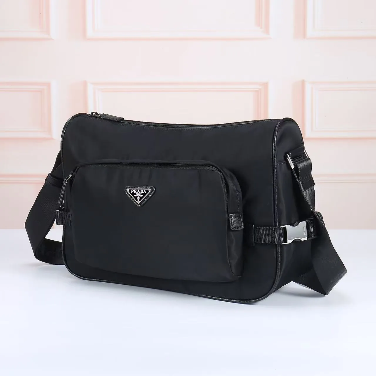 Prada Nylon Crossbody Bag in Black · view 2