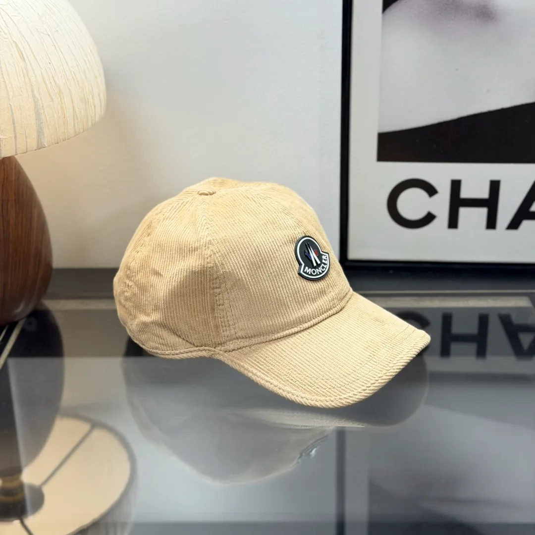 Moncler Baseball Cap in Beige · view 4