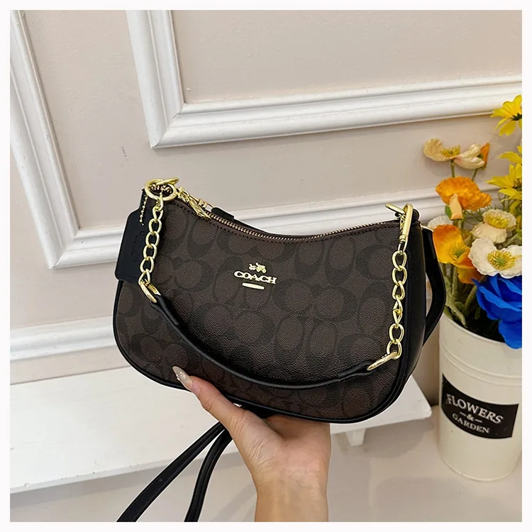 Coach 6921 Shoulder Bag in Black & Pink & Blue & Green & White & Beige & Brown · view 1