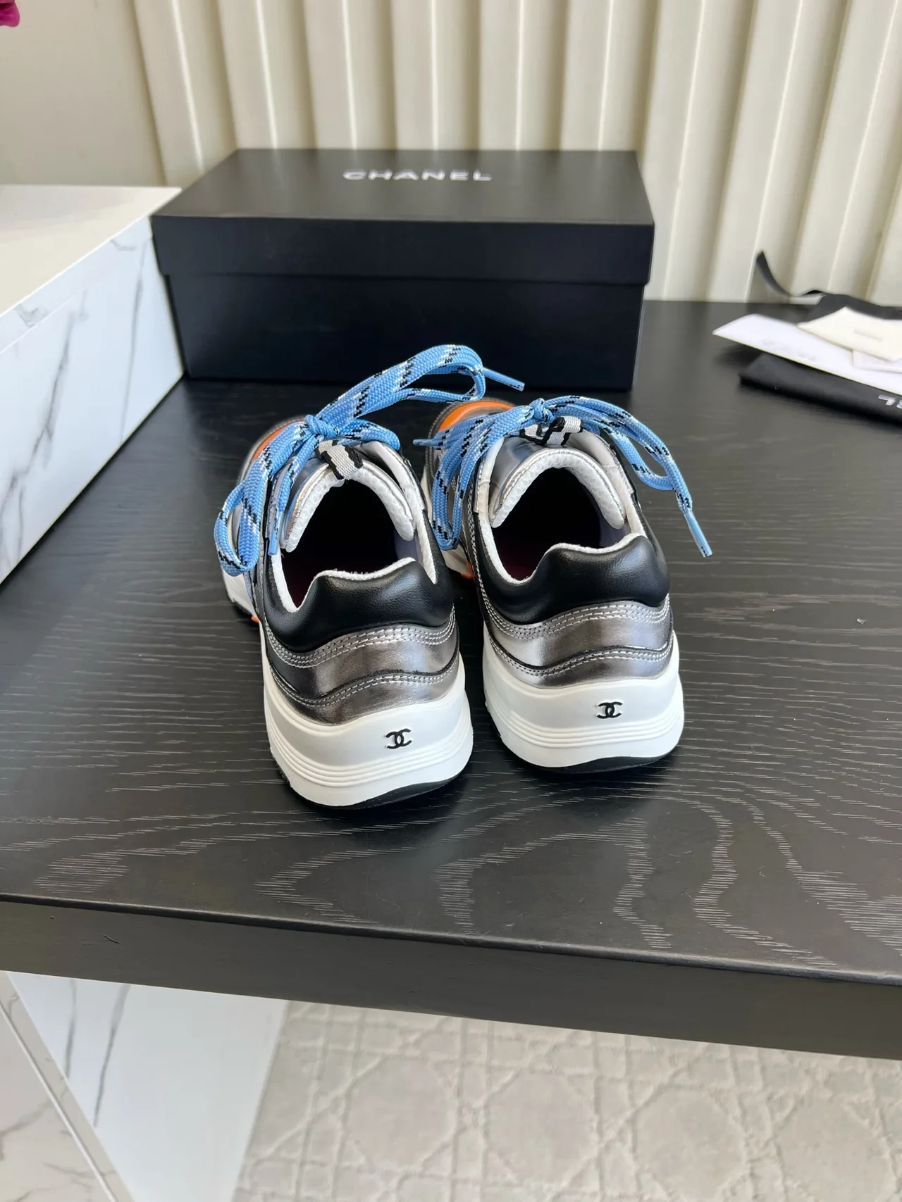 Chanel Sneakers in Silver · view 5