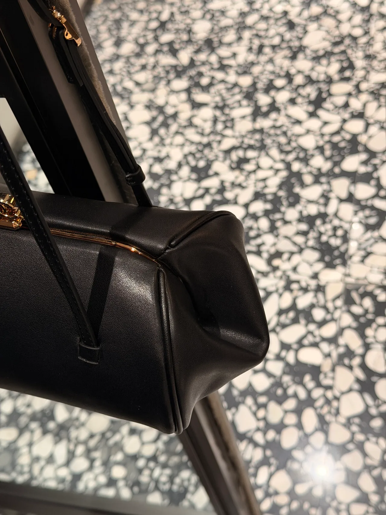 Chanel Cylindrical Frame Bag in Black · view 3