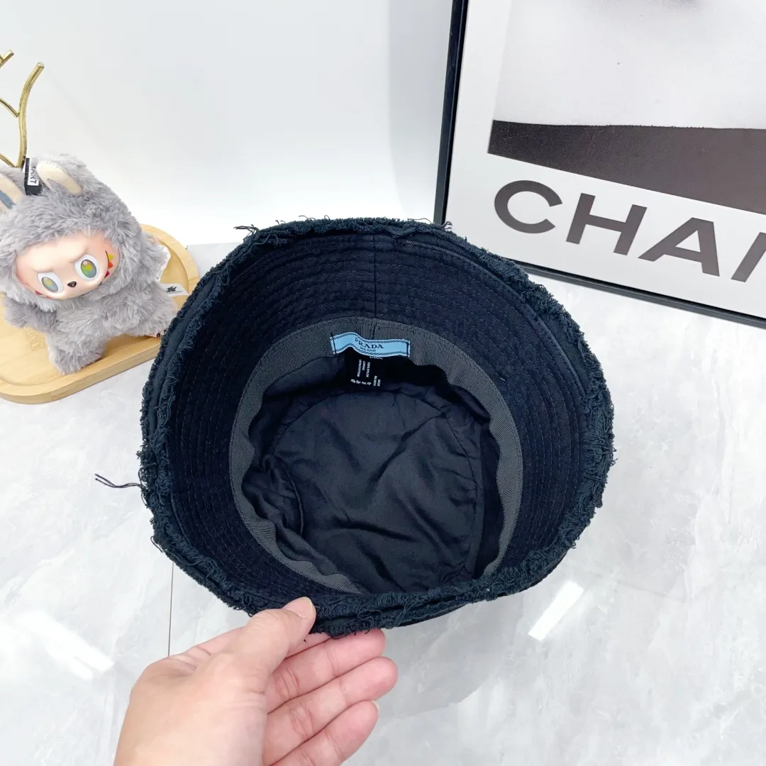 Prada Bucket Hat in Black / Orange / Beige / White · view 9