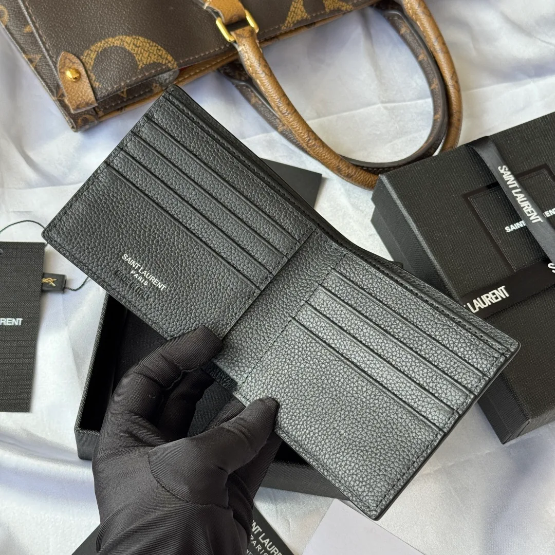Saint Laurent Bifold Wallet in Black · view 6