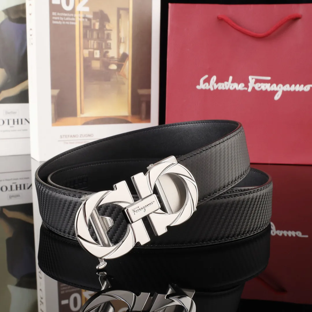 Ferragamo Automatic Belt in Black · view 4