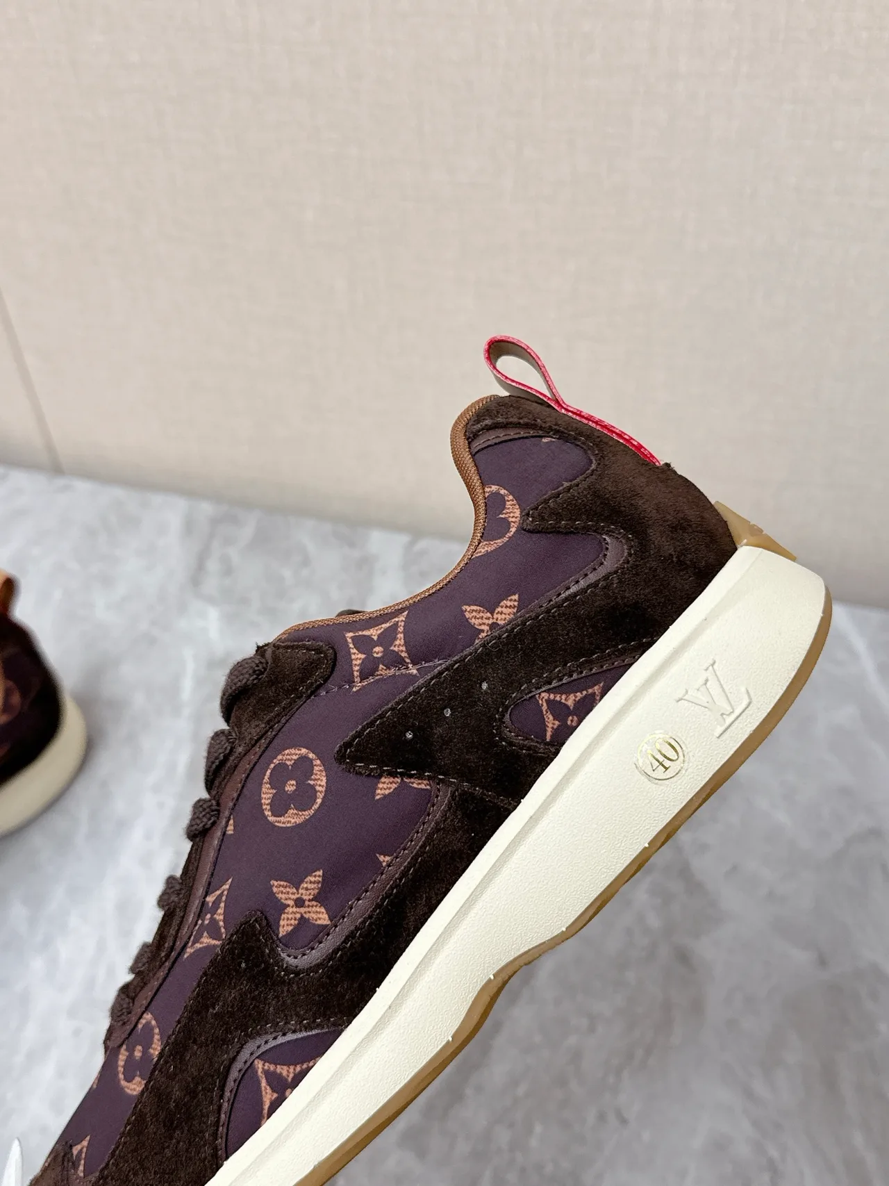 Louis Vuitton Nylon Sneakers in Brown · view 8
