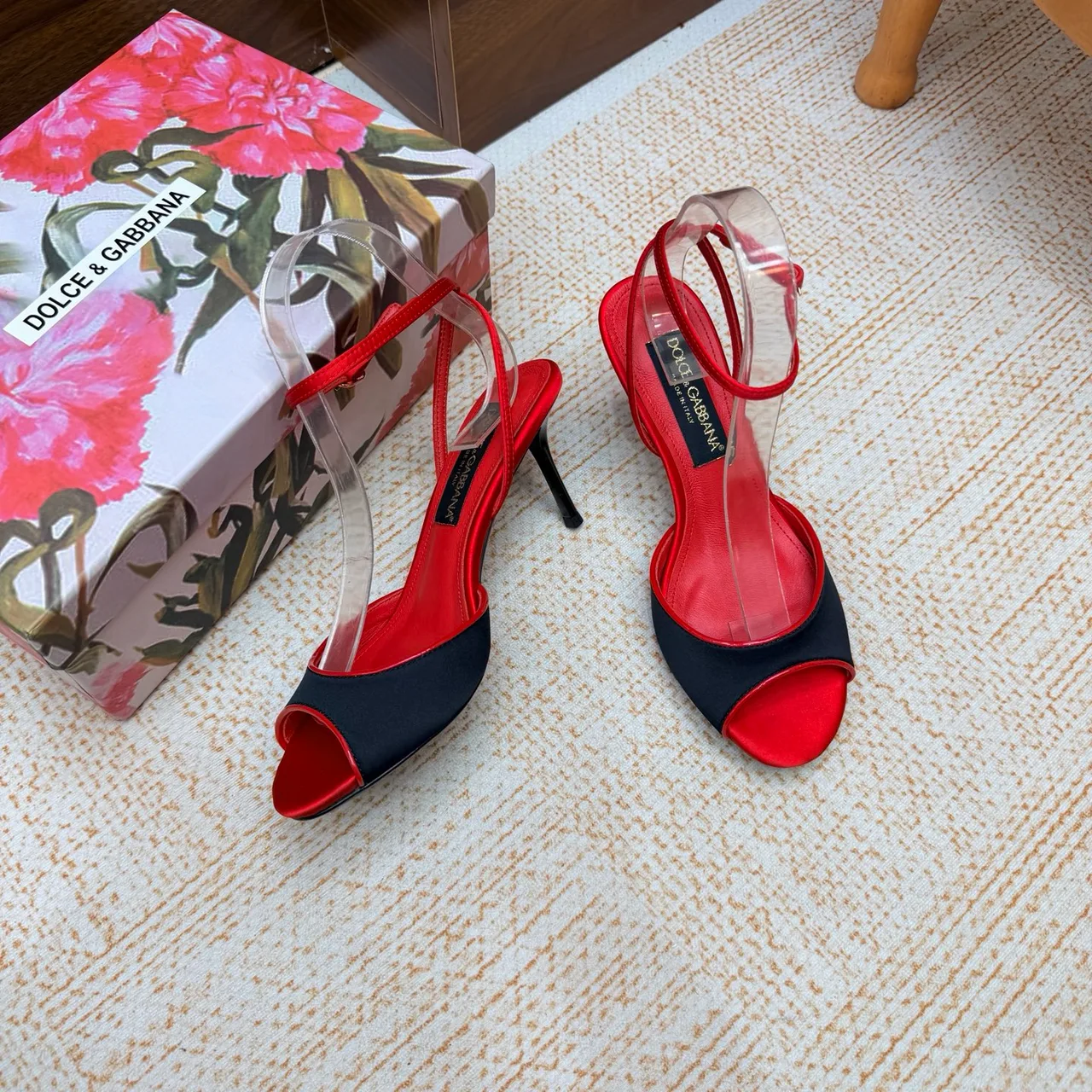 Dolce & Gabbana Heeled Sandals in Red · view 6