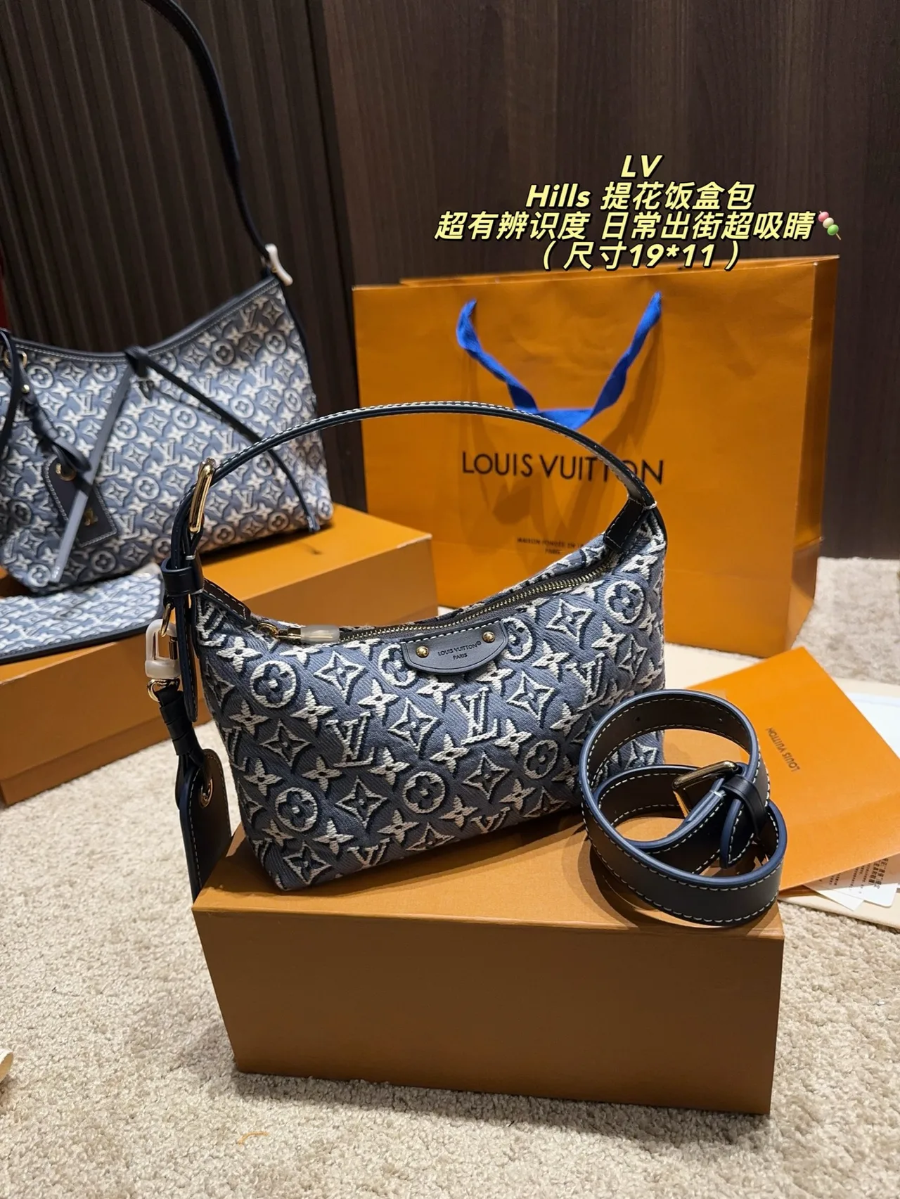 Louis Vuitton Monogram Hills Shoulder Bag in Blue · view 1