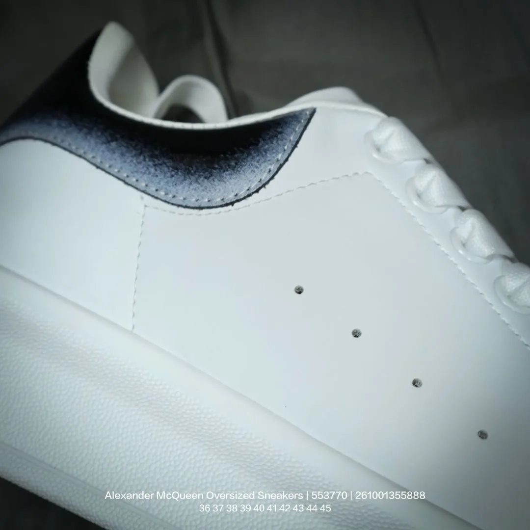 Alexander McQueen Lambskin Oversized Sneakers in White · view 7