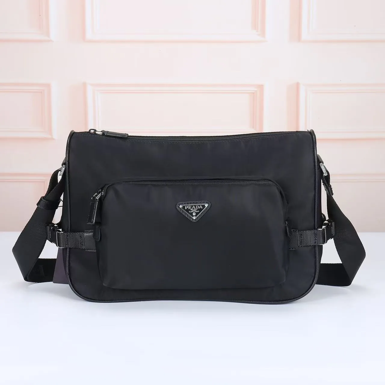 Prada Nylon Crossbody Bag in Black · view 1