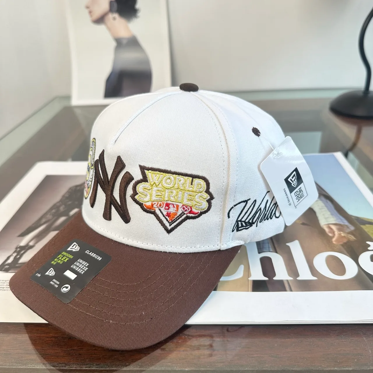New Era Baseball Cap in White · view 3