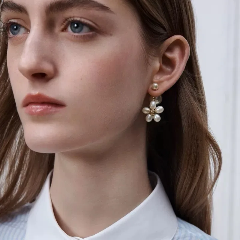 Dior Glossy Earrings in Gold · view 6