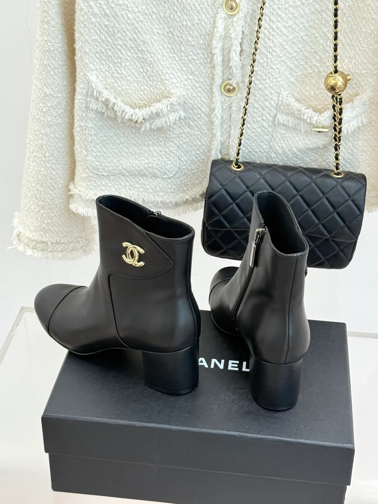 Chanel Ankle Boots in Black · view 2