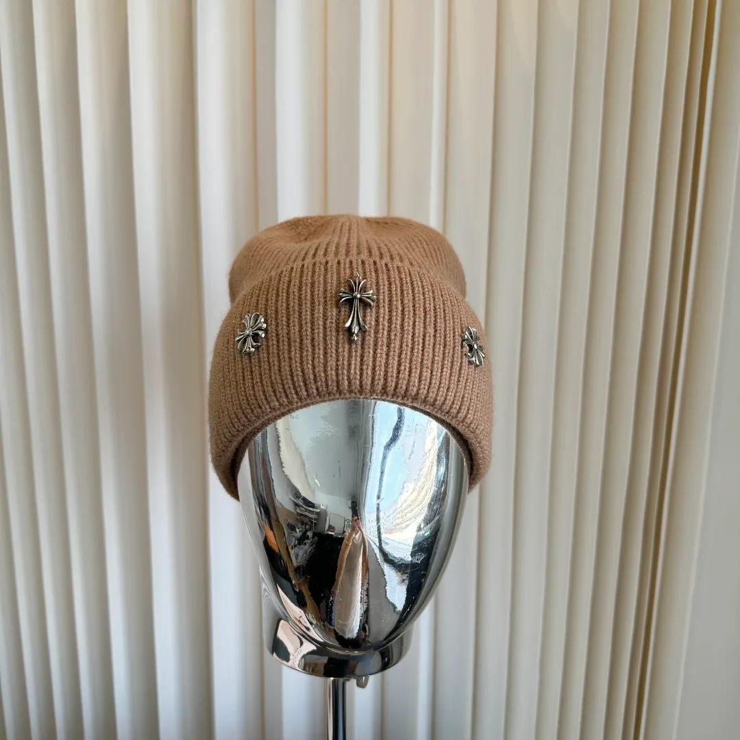Chrome Hearts Beanie in Tan · view 3