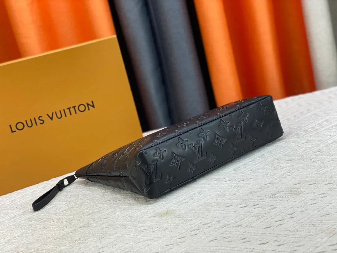 Louis Vuitton Cowhide Clutch in Black · view 3