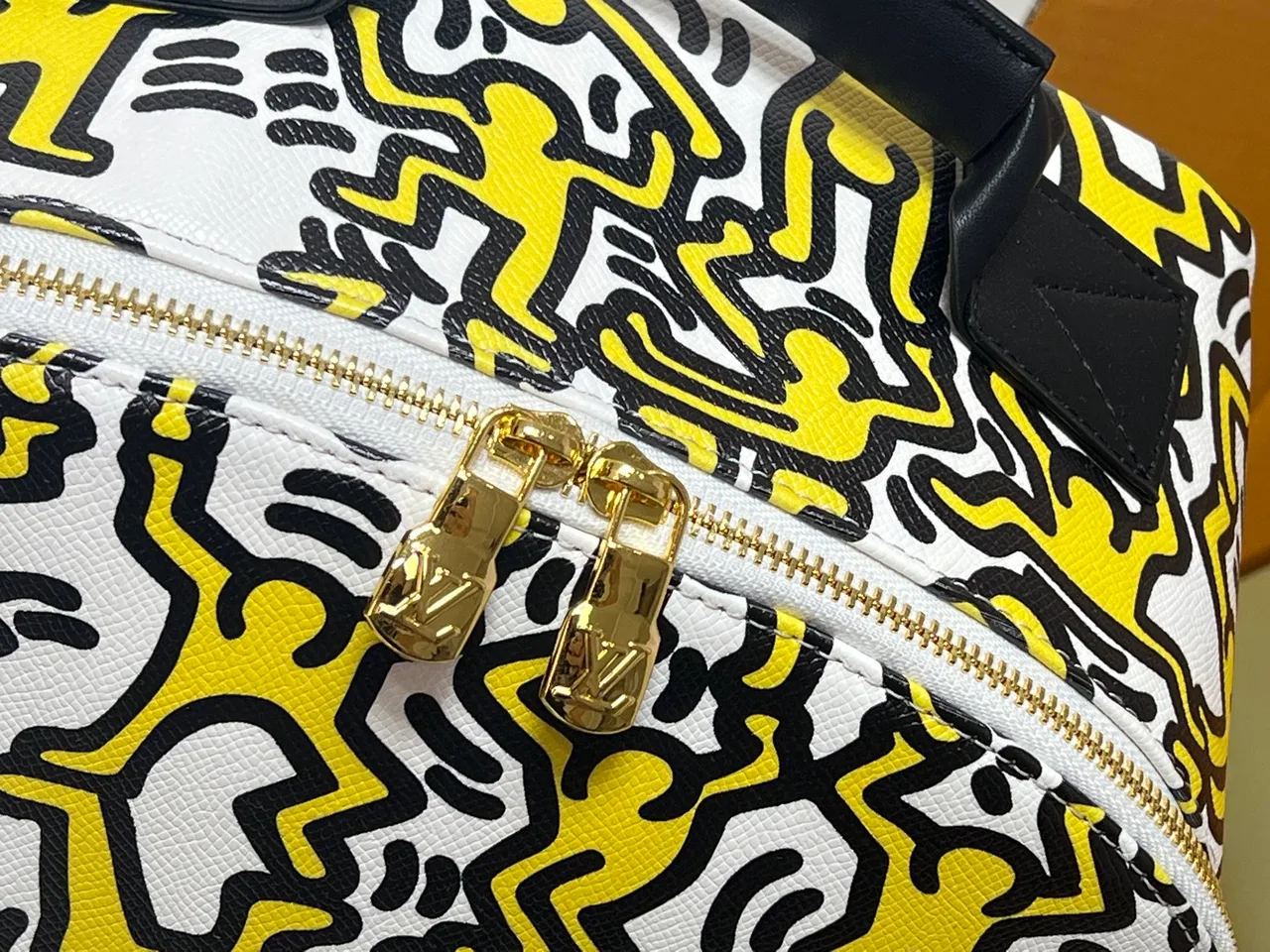 Louis Vuitton Cowhide Canvas Graphic Backpack in White · view 5