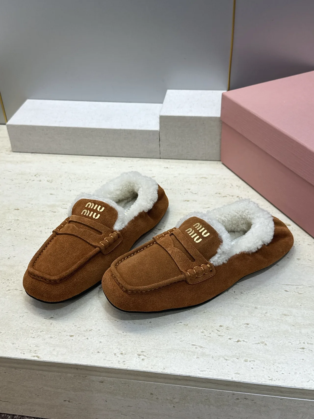 Miu Miu Mules in Brown · view 3