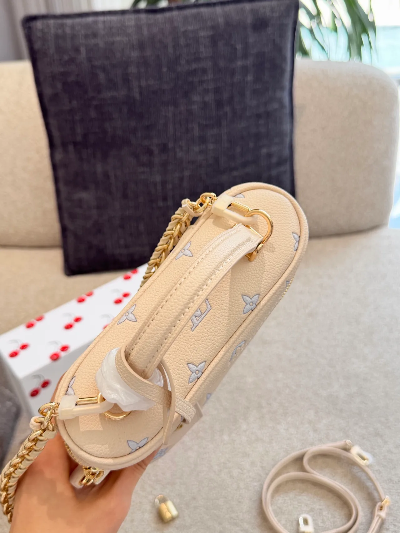 Louis Vuitton Cowhide Vanity Bag in White · view 9