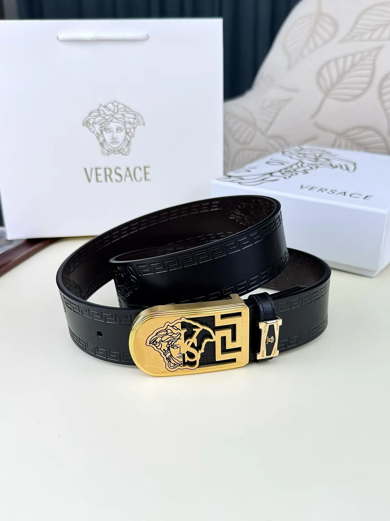 Versace Belt in Black · view 5