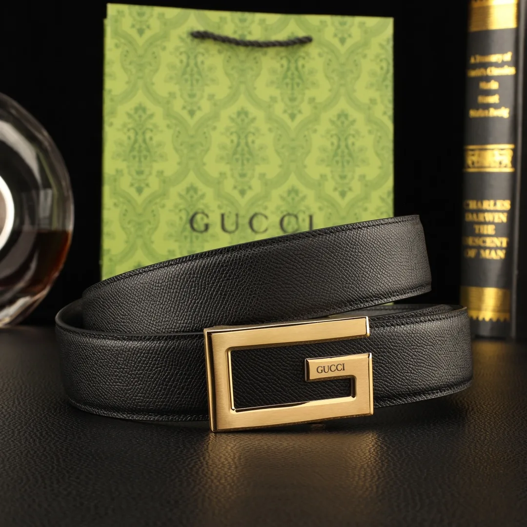 Gucci Rectangular G automatic belt in Black · view 4