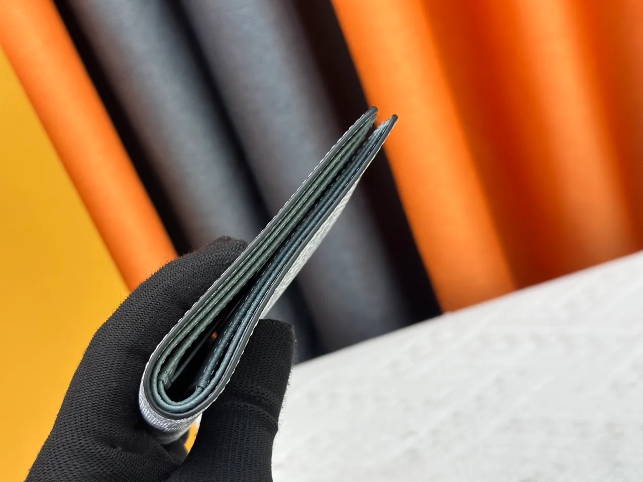Louis Vuitton Check Wallet in Grey · view 7