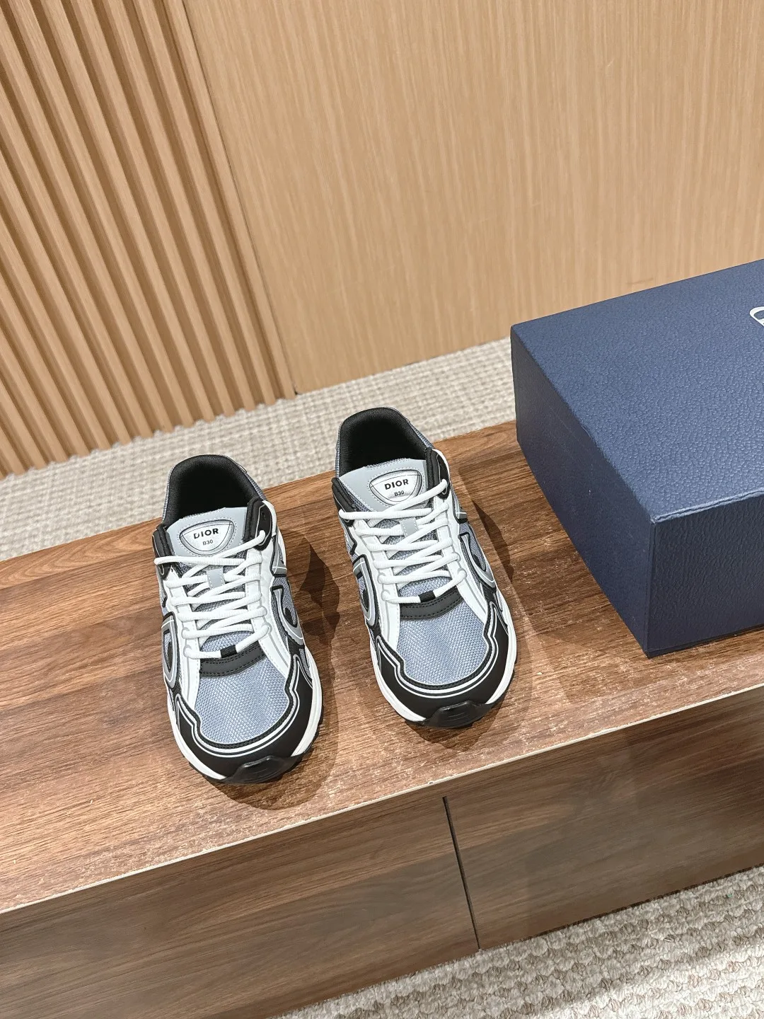 Dior Smooth Sneakers in Grey · view 1