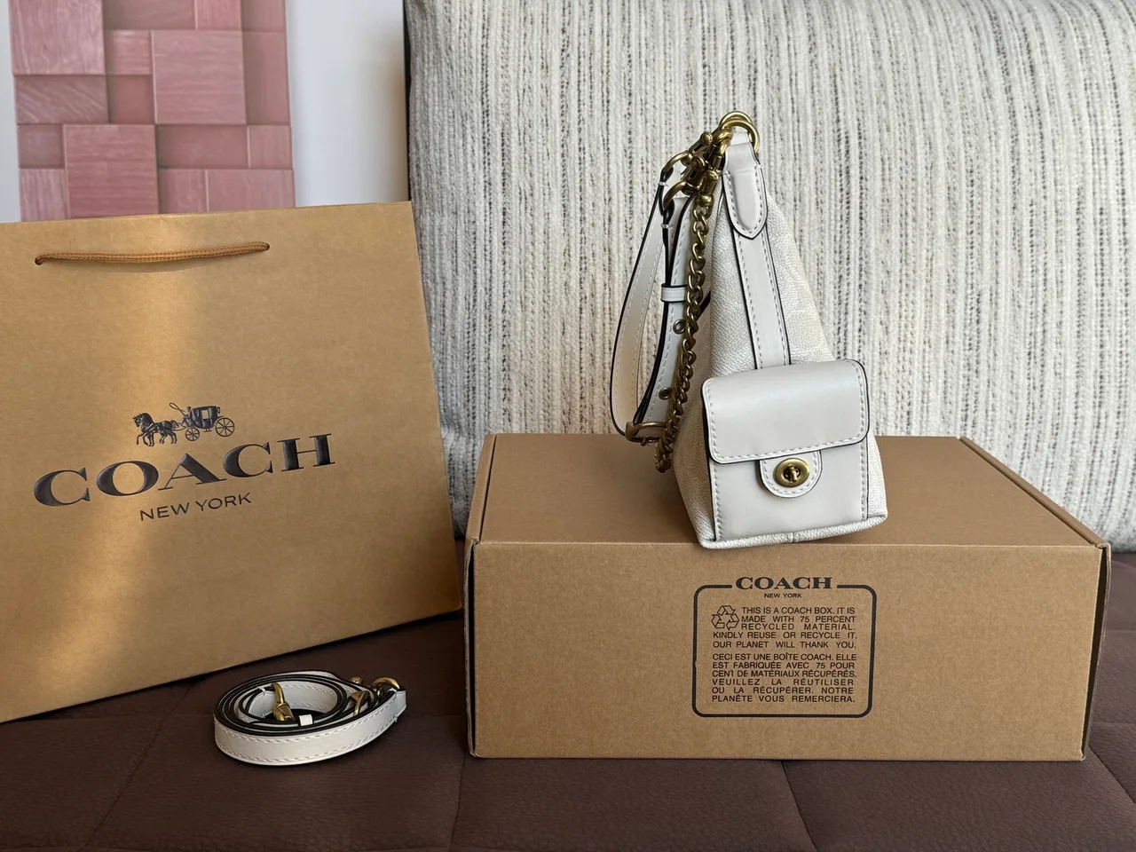 Coach Hobo Bag in White · view 2