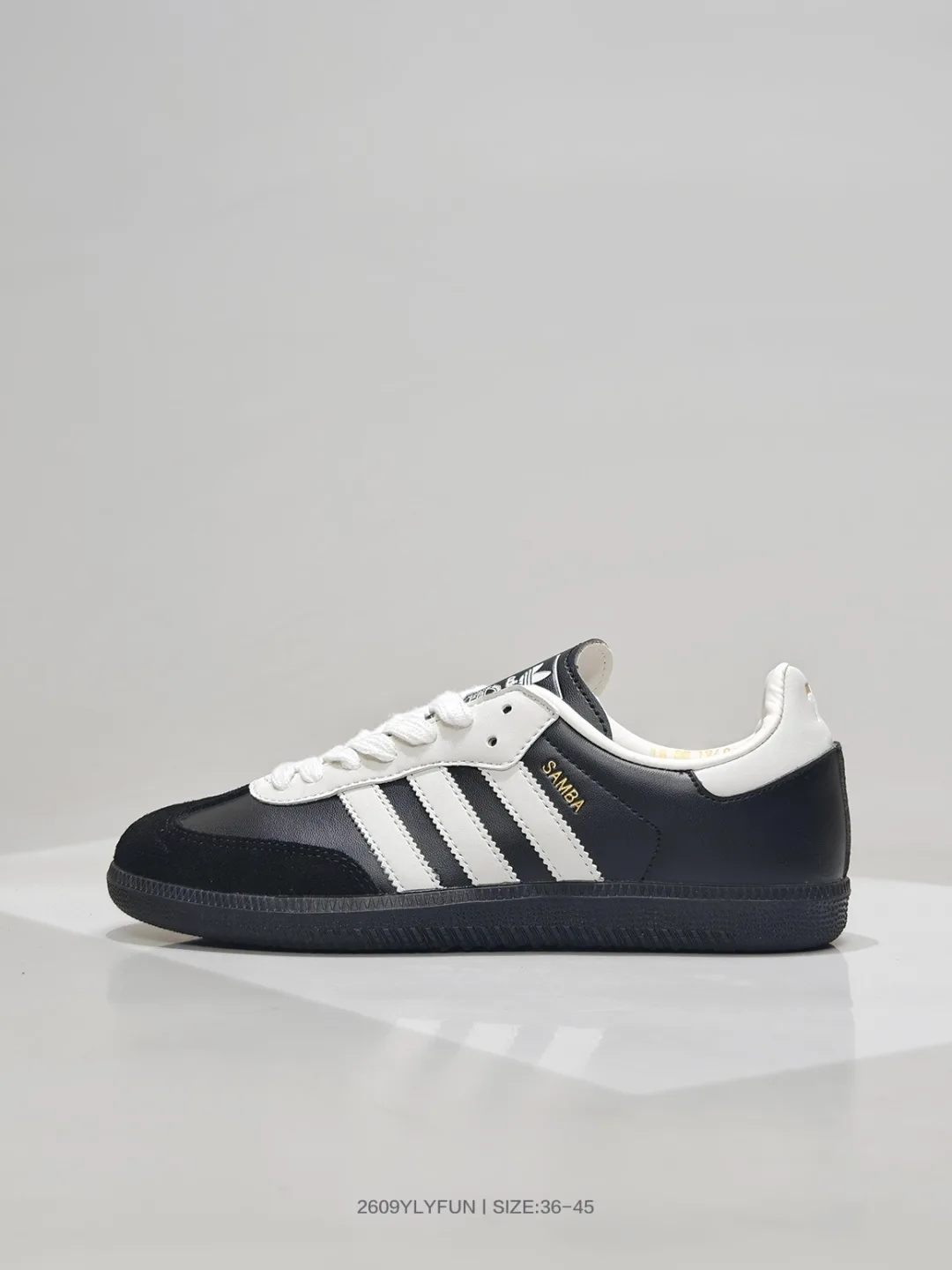 Adidas Samba low-top sneakers in Black & White & Blue & Cream & Burgundy · view 1