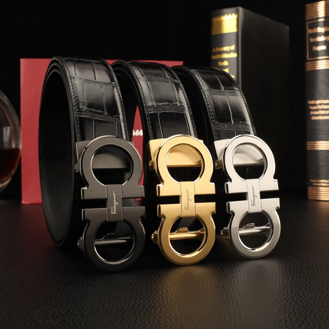 Ferragamo Gancini automatic belt in Black · view 8