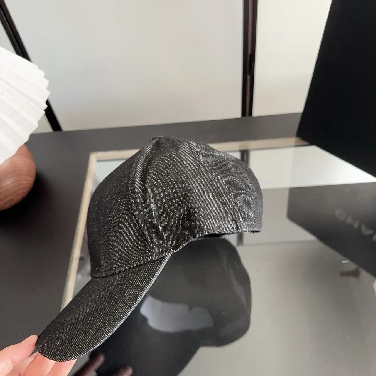 Prada Baseball Cap in Grey · view 4