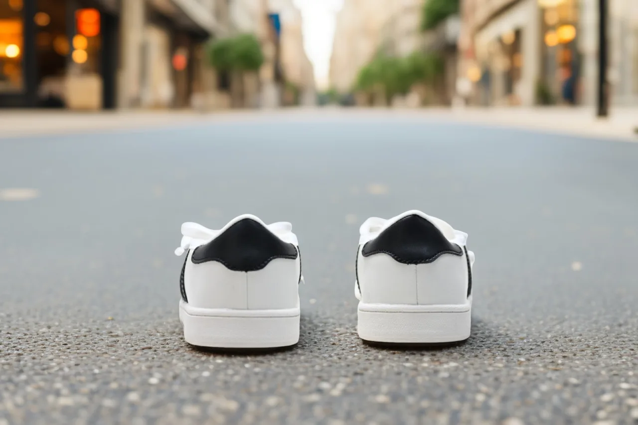 Adidas Striped Sneakers in White · view 4